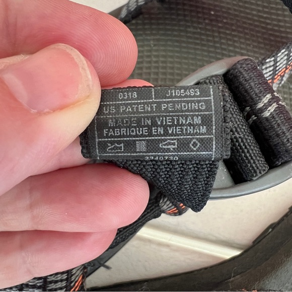 Chaco mens ZCloud 7 black Traffic orange - Picture 6 of 8